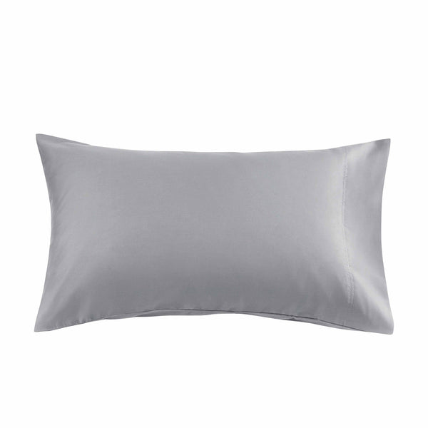 300 Thread Count Silver Cotton Sateen Pillowcases, Queen, 2 - Puck's