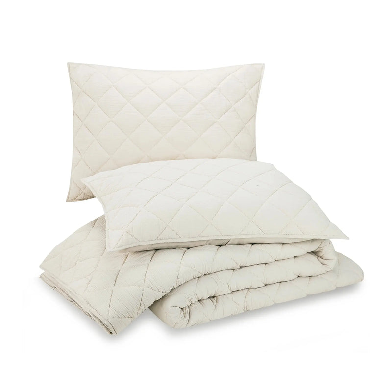 Better Homes & Garden Diamond Gauze Sham, Beige, King, 2 Count - Puck's