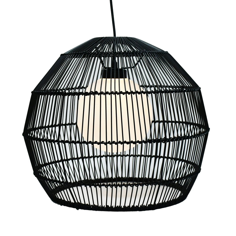 Better Homes and Gardens 16'' 13 Lights Black PE Woven Pendant - Puck's