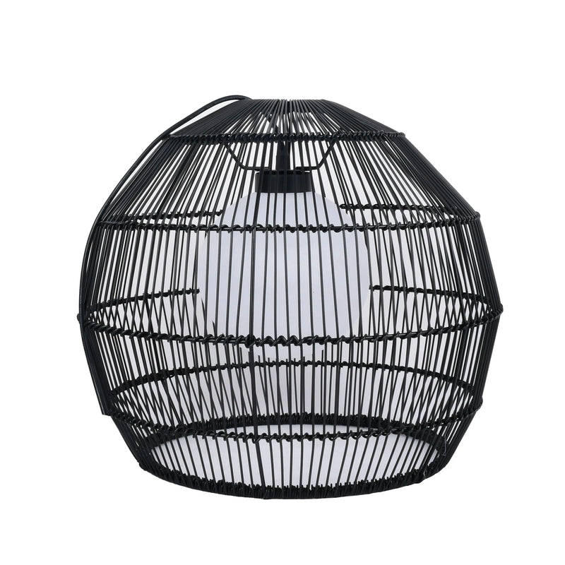 Better Homes and Gardens 16'' 13 Lights Black PE Woven Pendant - Puck's