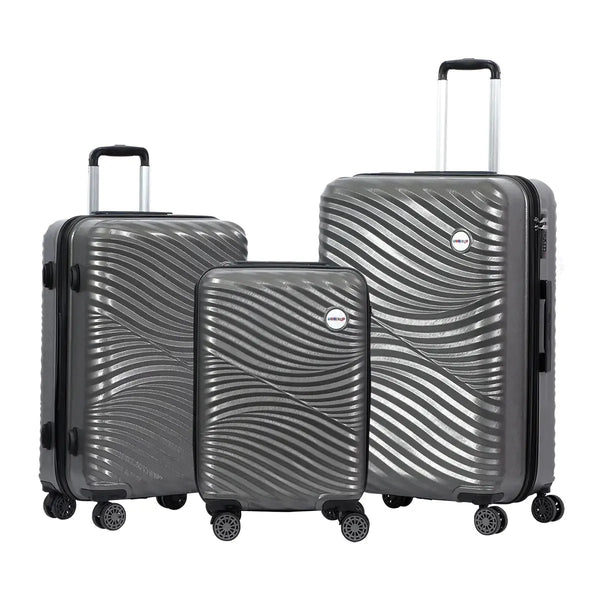 Biggdesign Moods Up Hard Luggage Sets With Spinner Wheels, Antracite, 3 Pcs. - Puck's