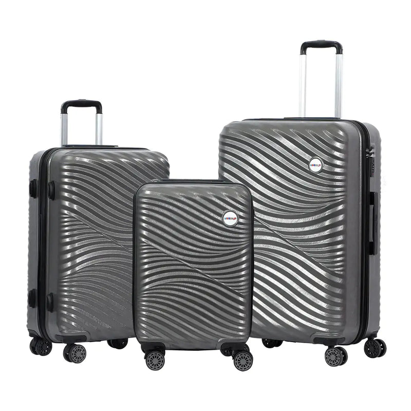 Biggdesign Moods Up Hard Luggage Sets With Spinner Wheels, Antracite, 3 Pcs. - Puck's