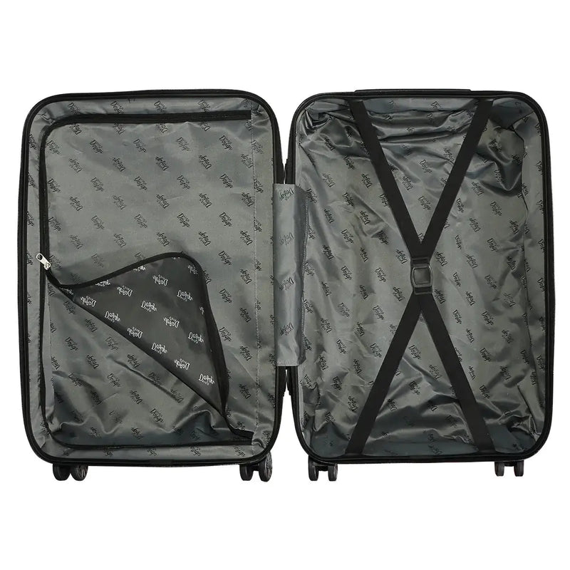 Biggdesign Moods Up Hard Luggage Sets With Spinner Wheels, Antracite, 3 Pcs. - Puck's