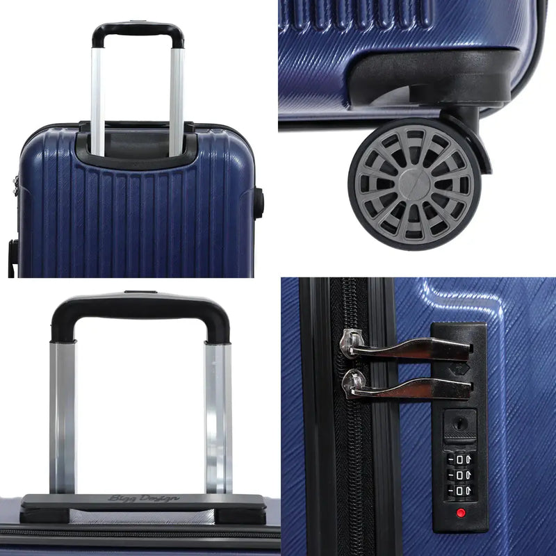 Biggdesign Ocean Koffer Bagage, Blauw, Groot - Puck's