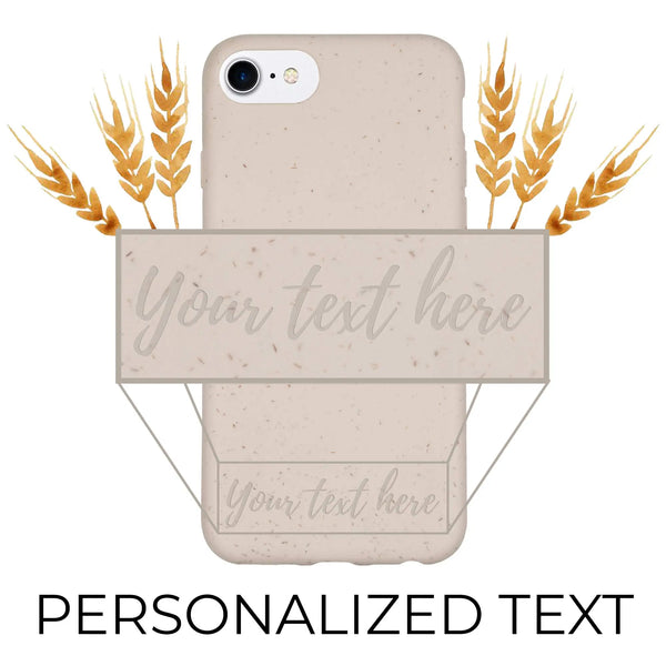 Biodegradable Personalized Phone Case - Natural White - Puck's