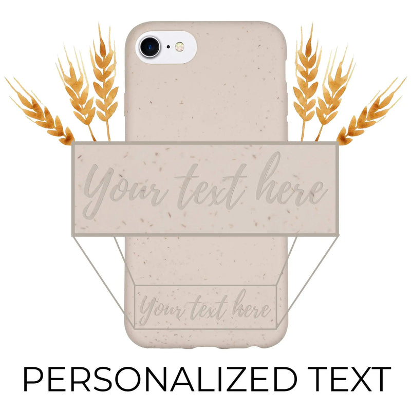 Biodegradable Personalized Phone Case - Natural White - Puck's