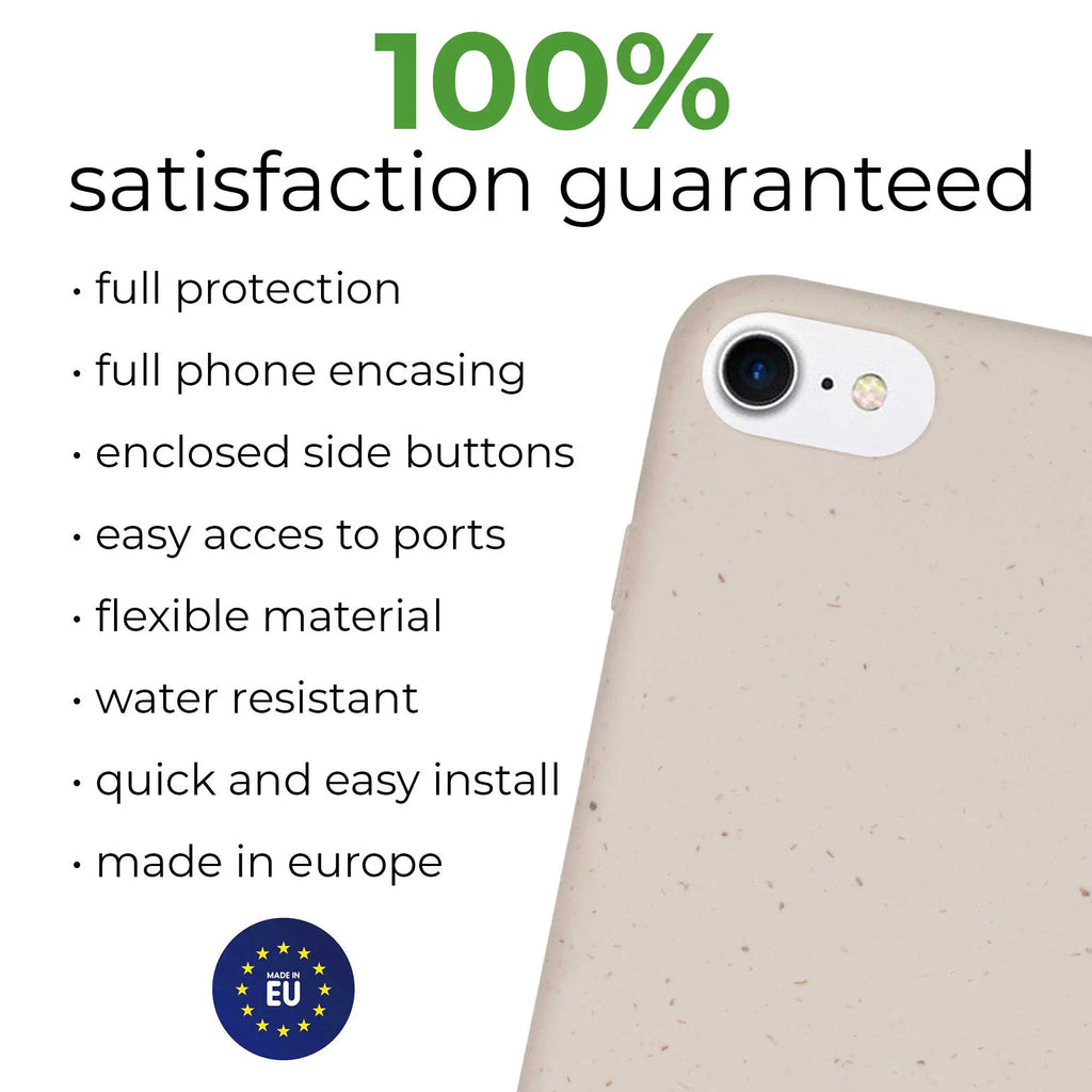 Biodegradable Personalized Phone Case - Natural White - Puck's