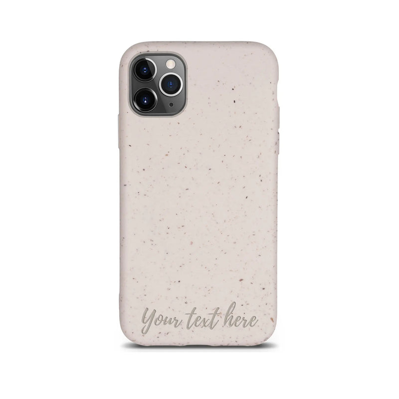 Biodegradable Personalized Phone Case - Natural White - Puck's