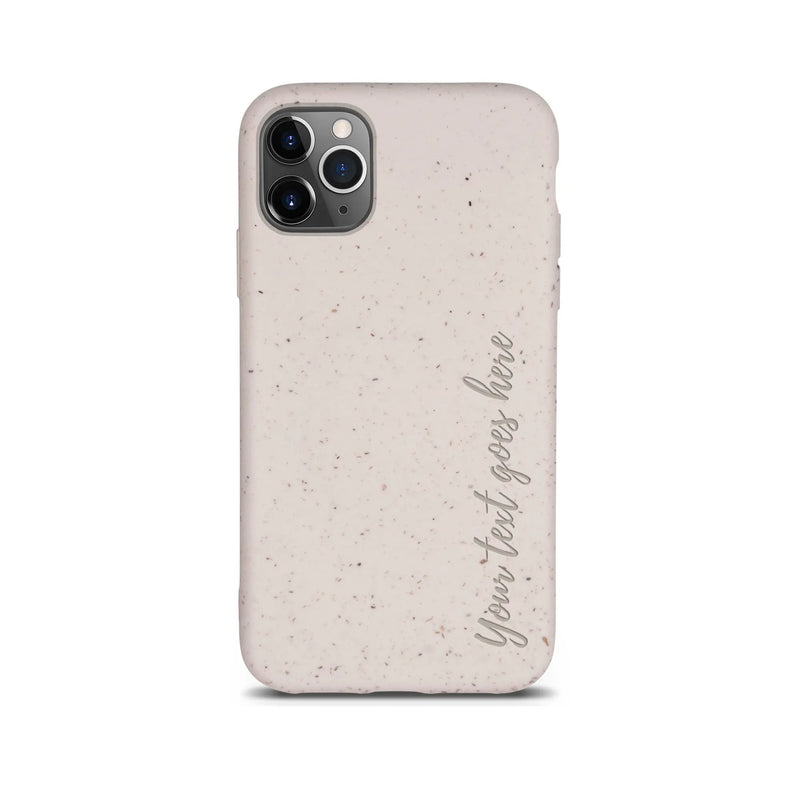 Biodegradable Personalized Phone Case - Natural White - Puck's