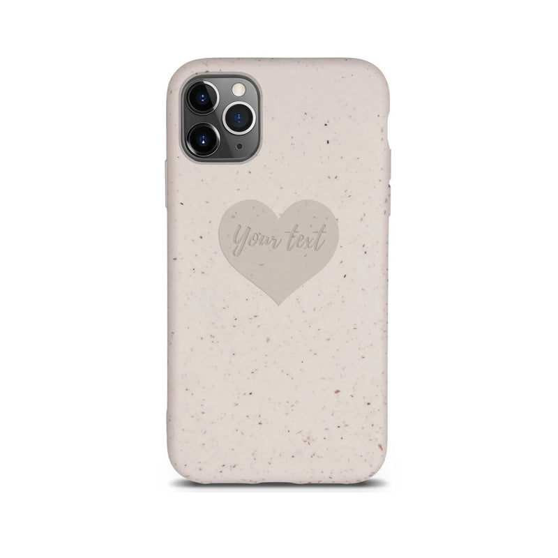 Biodegradable Personalized Phone Case - Natural White - Puck's
