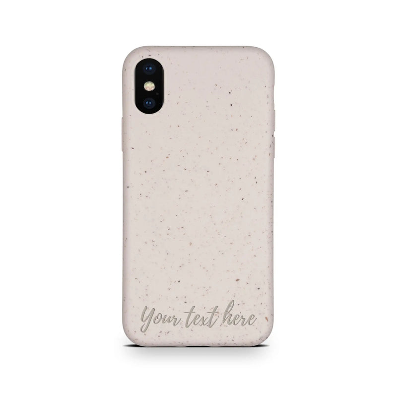 Biodegradable Personalized Phone Case - Natural White - Puck's
