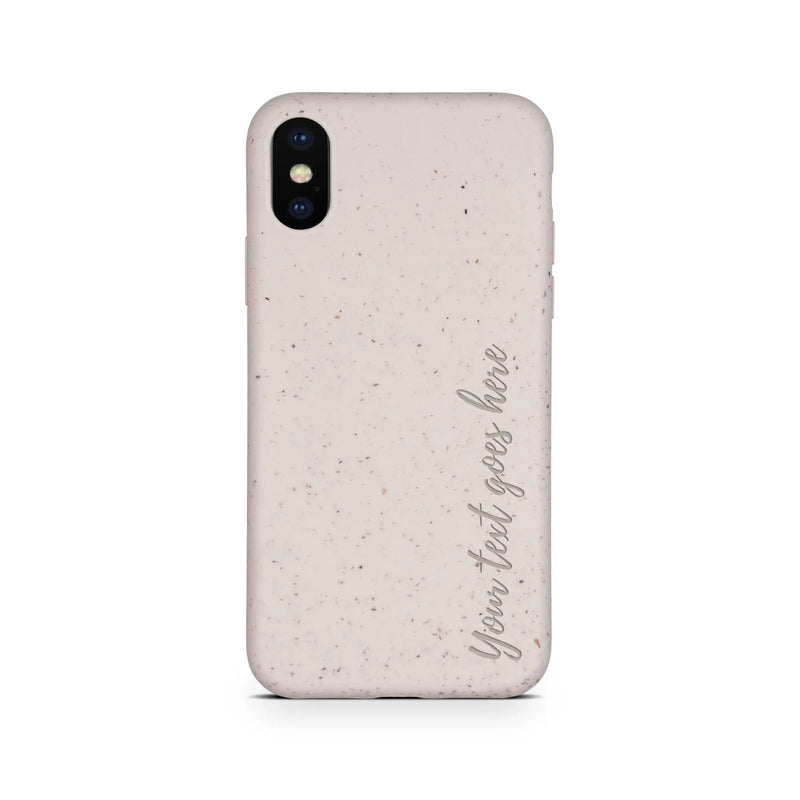 Biodegradable Personalized Phone Case - Natural White - Puck's