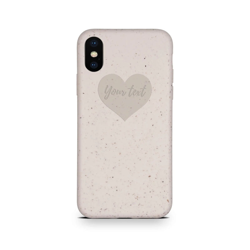 Biodegradable Personalized Phone Case - Natural White - Puck's