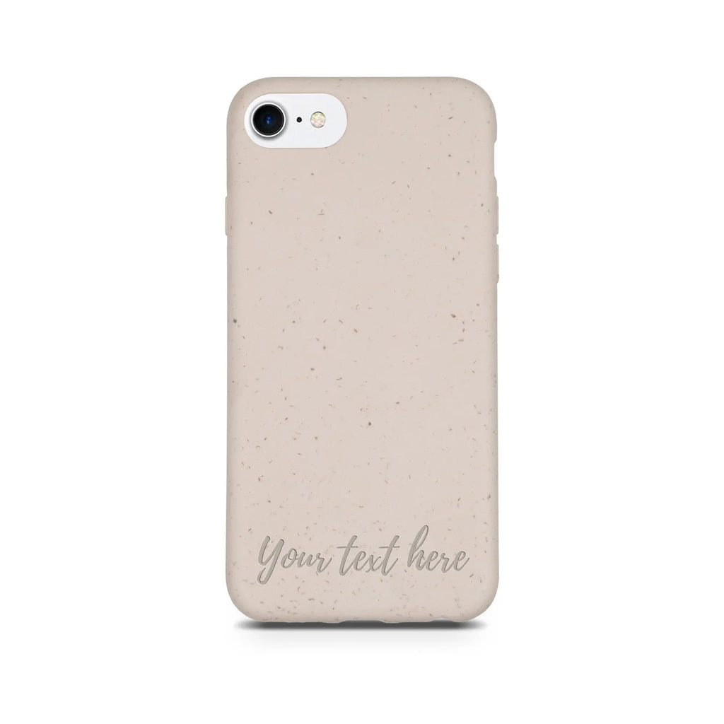 Biodegradable Personalized Phone Case - Natural White - Puck's