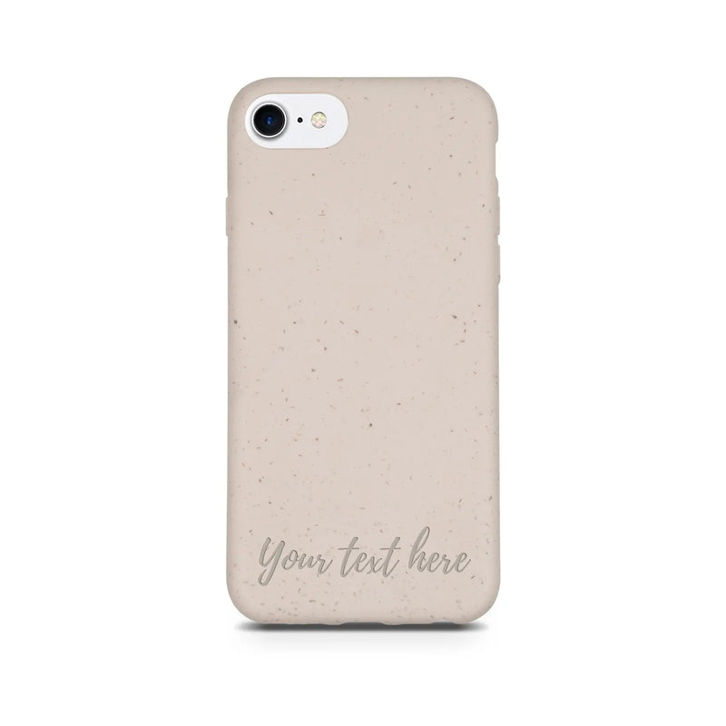 Biodegradable Personalized Phone Case - Natural White - Puck's