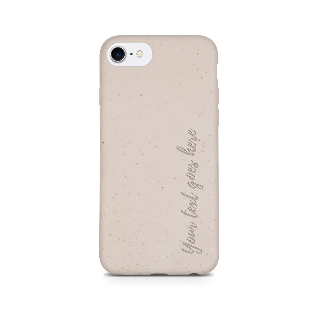 Biodegradable Personalized Phone Case - Natural White - Puck's
