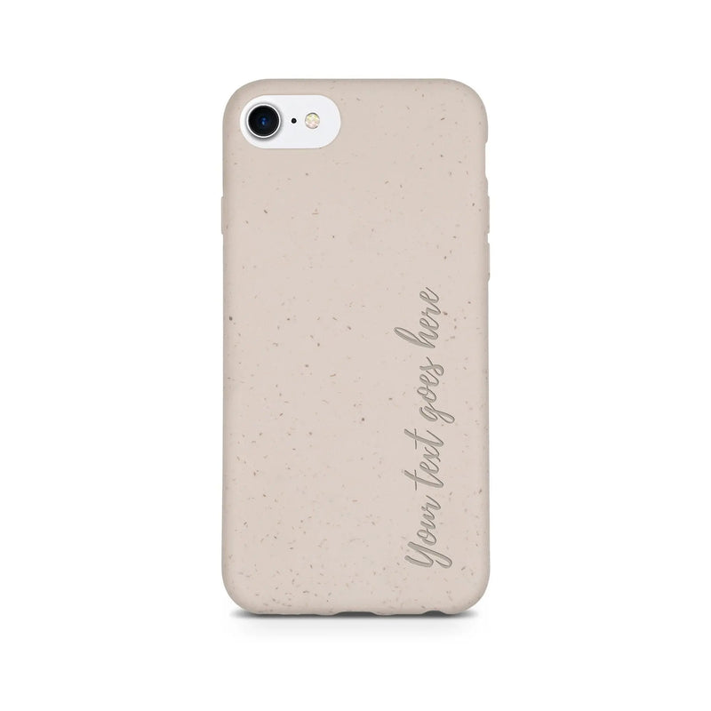 Biodegradable Personalized Phone Case - Natural White - Puck's