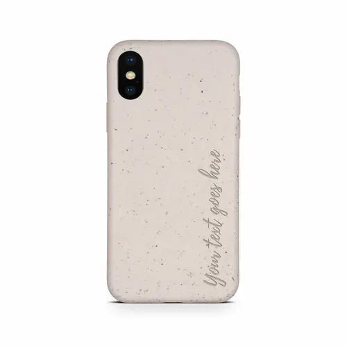 Biodegradable Personalized Phone Case - Natural White - Puck's