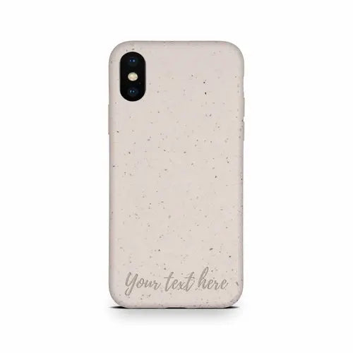 Biodegradable Personalized Phone Case - Natural White - Puck's
