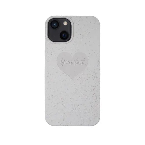 Biodegradable Personalized Phone Case - Natural White - Puck's