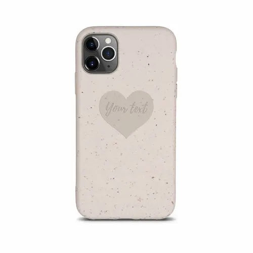 Biodegradable Personalized Phone Case - Natural White - Puck's