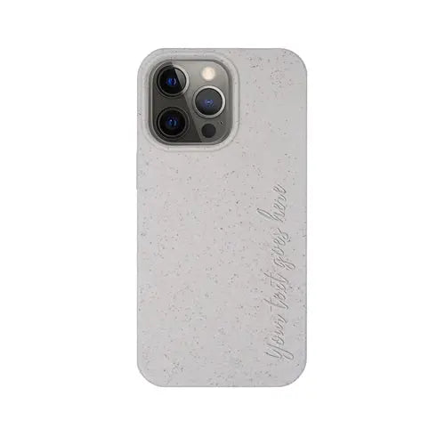 Biodegradable Personalized Phone Case - Natural White - Puck's