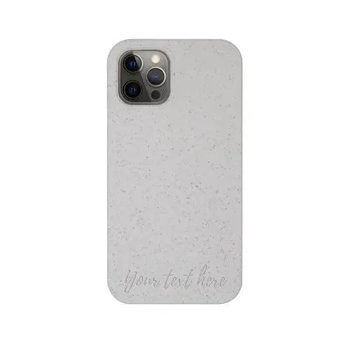 Biodegradable Personalized Phone Case - Natural White - Puck's