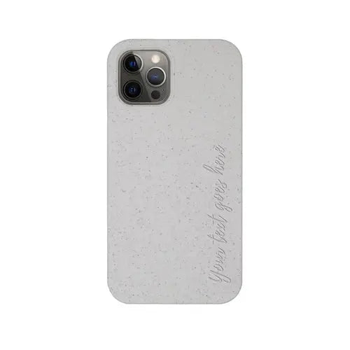Biodegradable Personalized Phone Case - Natural White - Puck's