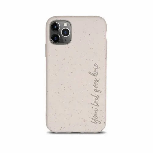 Biodegradable Personalized Phone Case - Natural White - Puck's