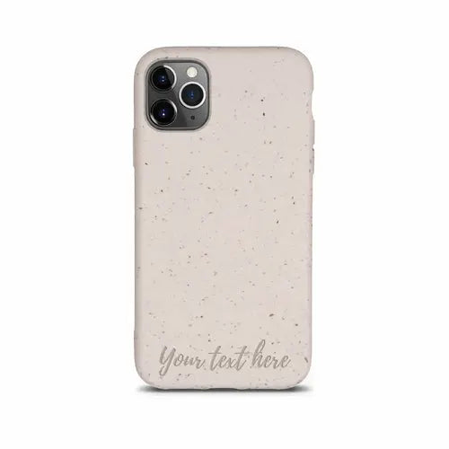 Biodegradable Personalized Phone Case - Natural White - Puck's