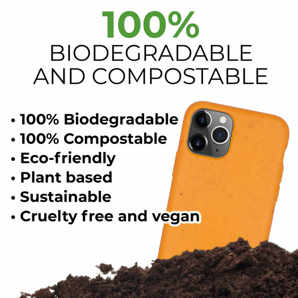 Biodegradable phone case - Orange - Puck's