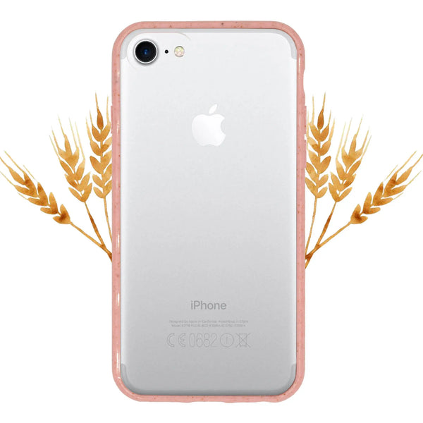 Biodegradable phone case - Transparent Pink - Puck's