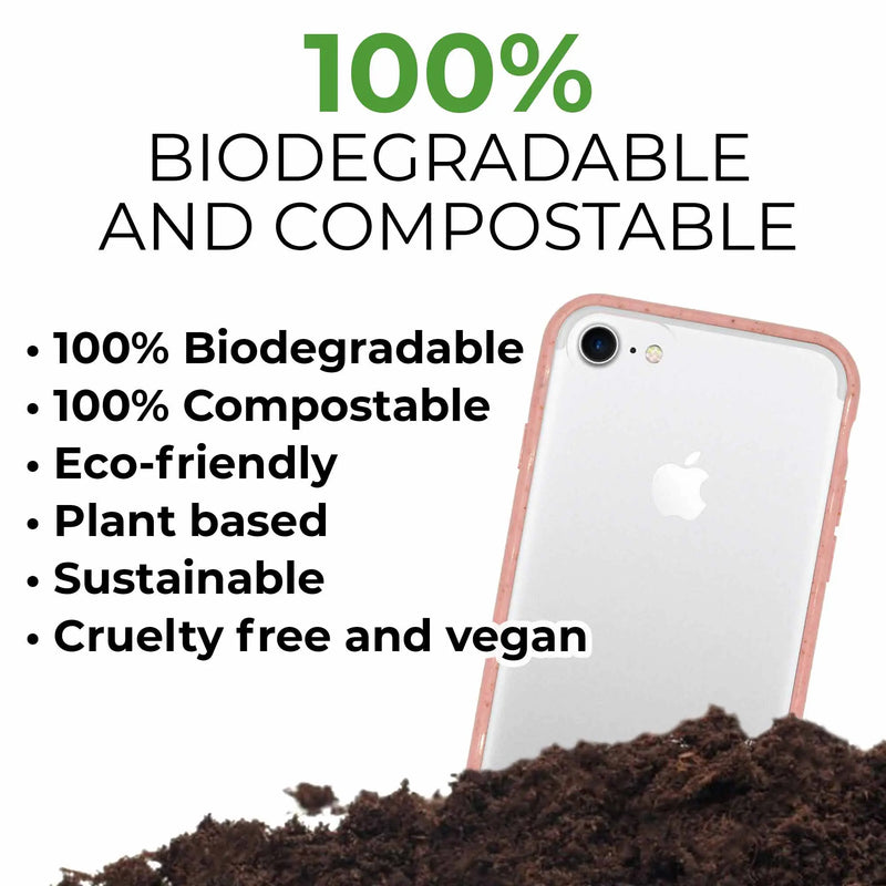 Biodegradable phone case - Transparent Pink - Puck's
