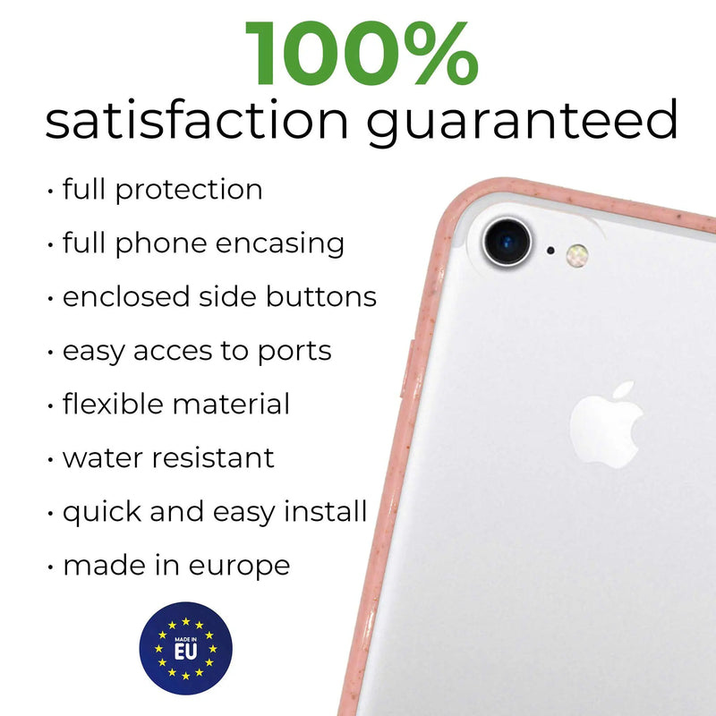 Biodegradable phone case - Transparent Pink - Puck's