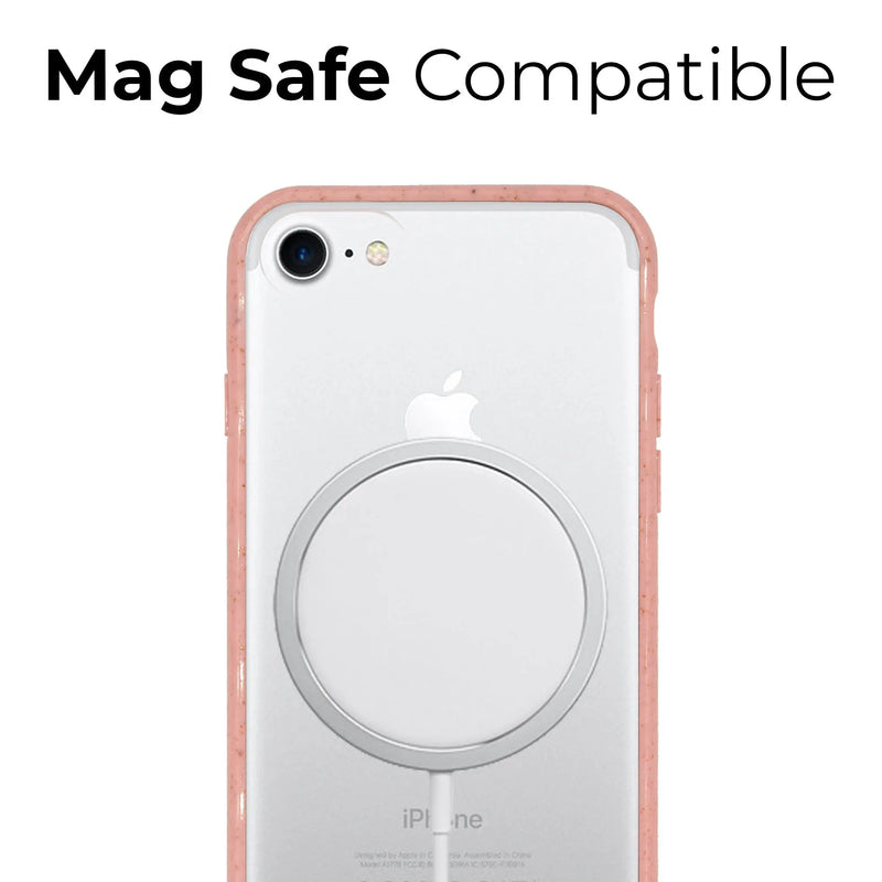 Biodegradable phone case - Transparent Pink - Puck's