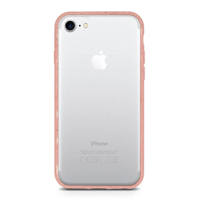 Biodegradable phone case - Transparent Pink - Puck's