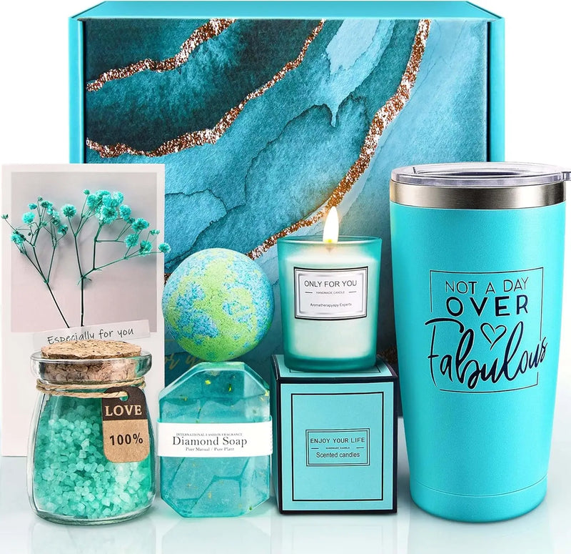 Birthday Gifts for Women, Relaxing Spa Gift Basket Set, Unique Gift Ideas for Women, Christmas Gifts for Mom Sister Best Friend Wife, Coworker Teacher Nurse Gifts for Women - Puck's