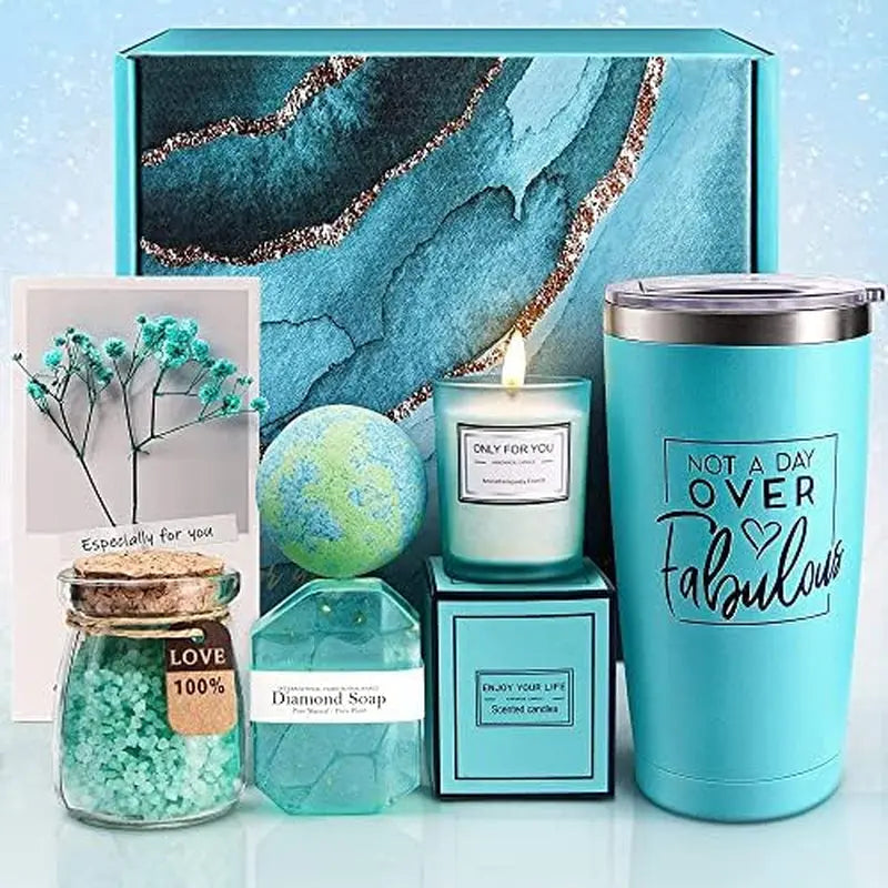 Birthday Gifts for Women, Relaxing Spa Gift Basket Set, Unique Gift Ideas for Women, Christmas Gifts for Mom Sister Best Friend Wife, Coworker Teacher Nurse Gifts for Women - Puck's