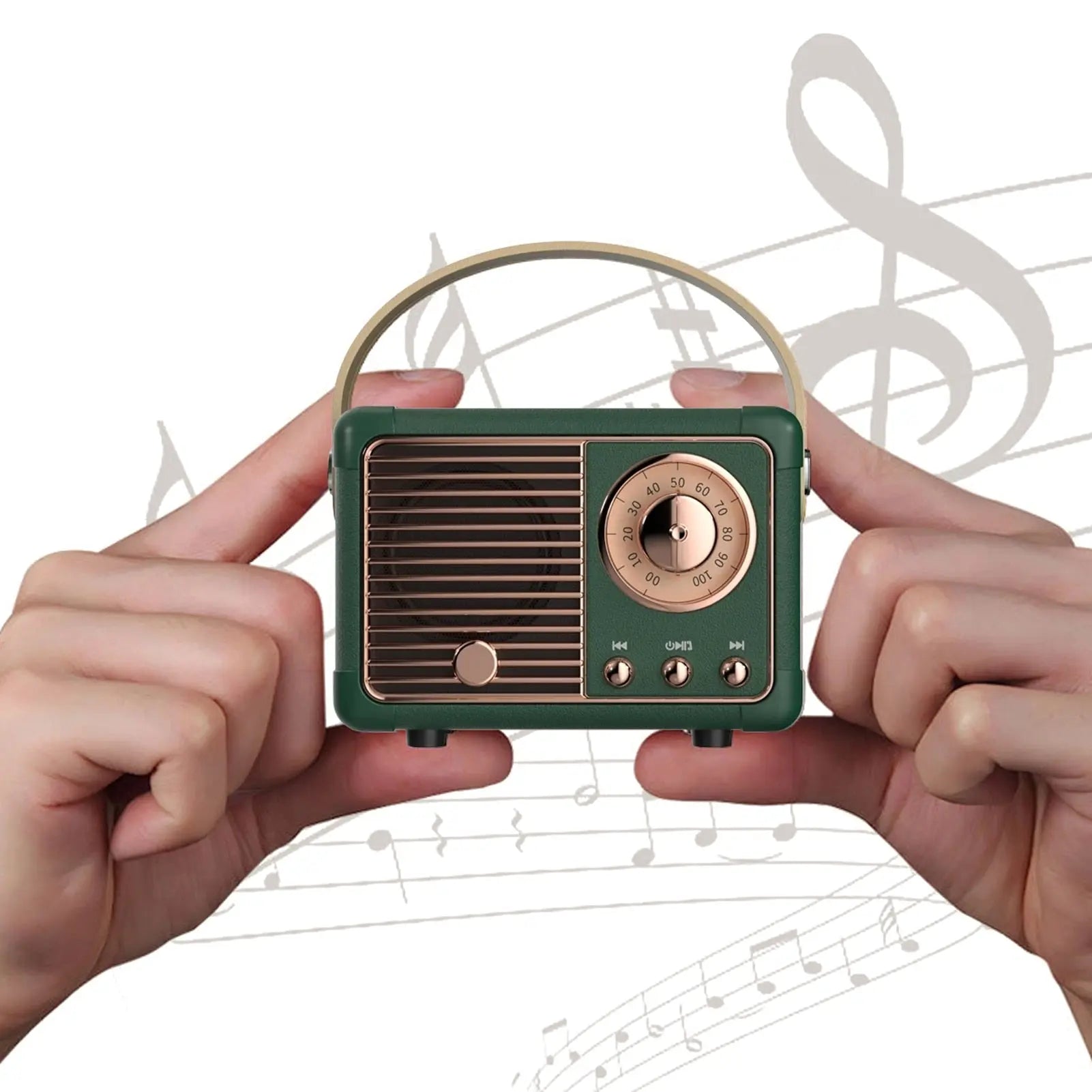 Bluetooth Compact Retro Speakers with Radio - Puck's