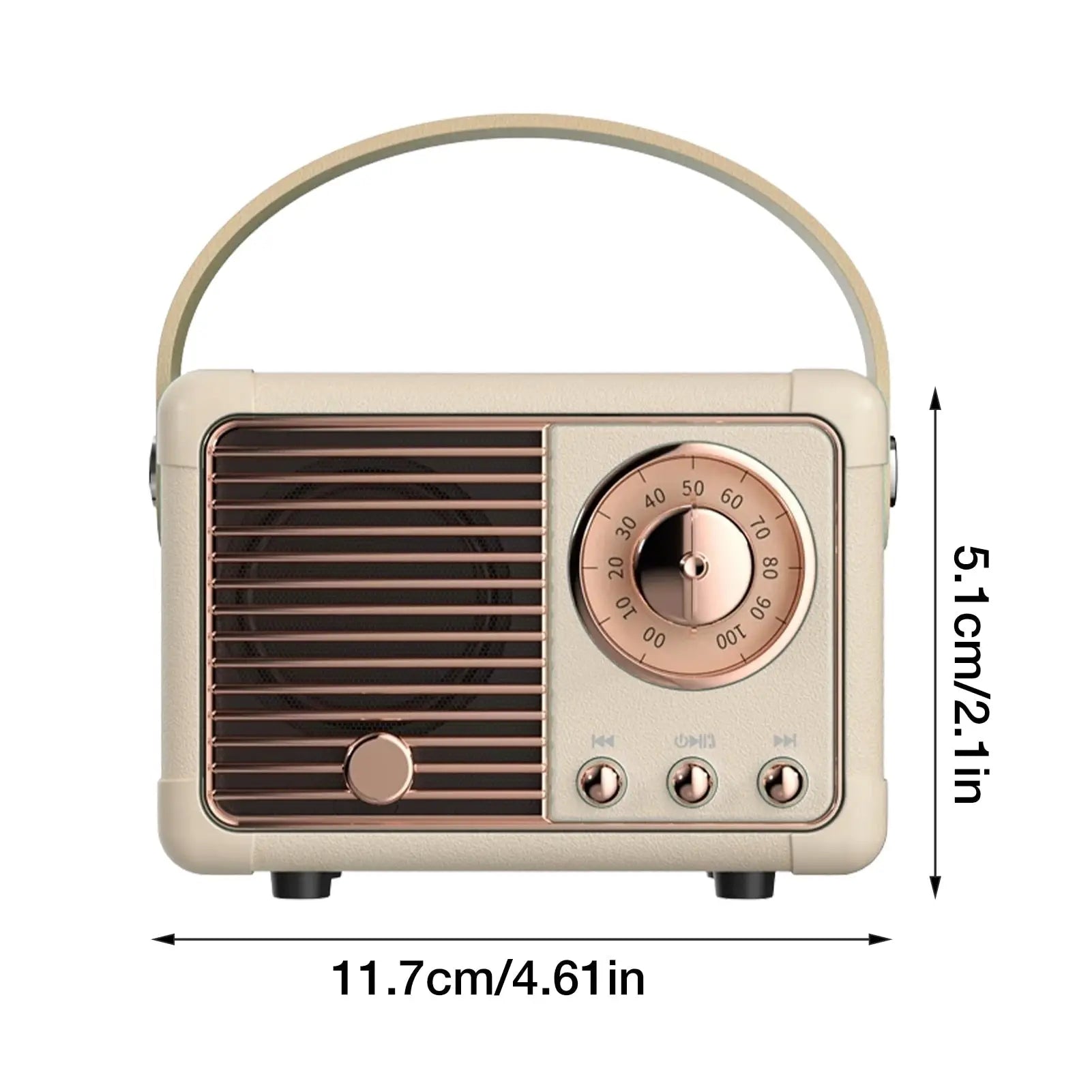 Bluetooth Compact Retro Speakers with Radio - Puck's
