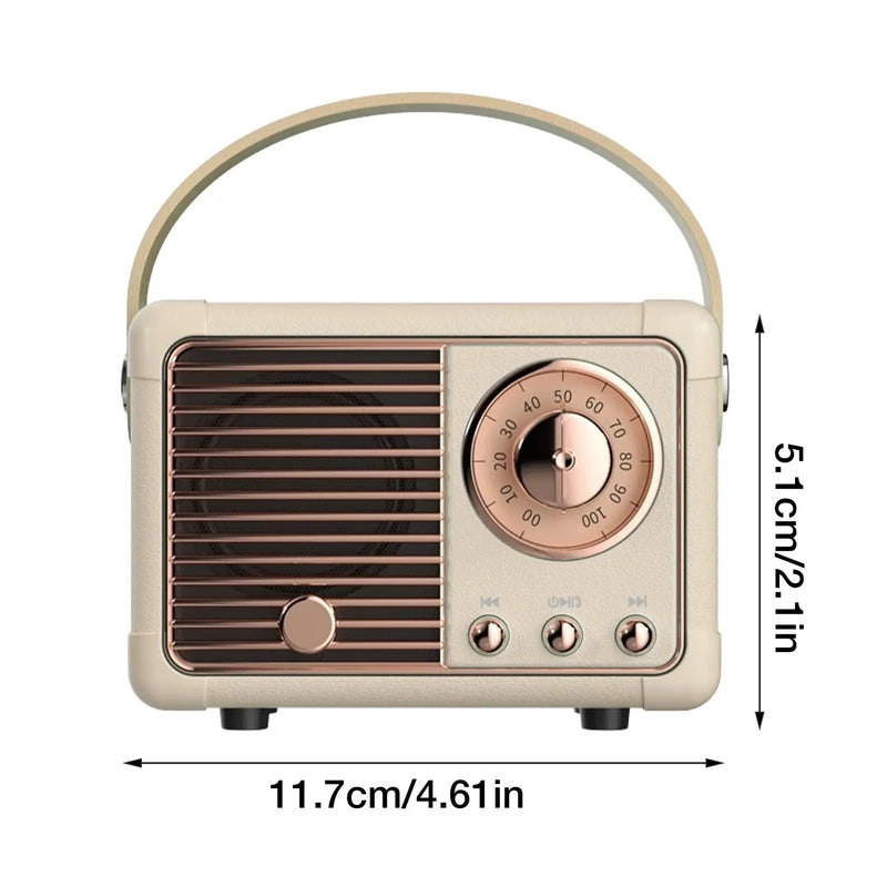 Bluetooth Compact Retro Speakers with Radio - Puck's