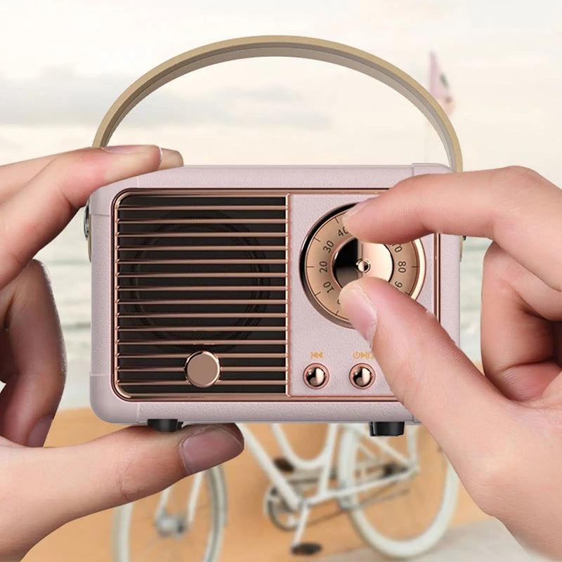 Bluetooth Compact Retro Speakers with Radio - Puck's