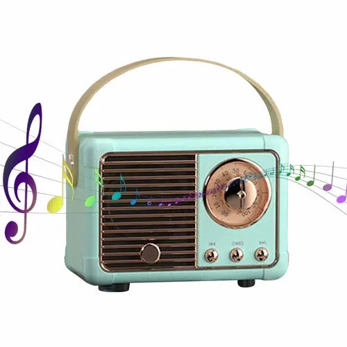 Bluetooth Compact Retro Speakers with Radio - Puck's