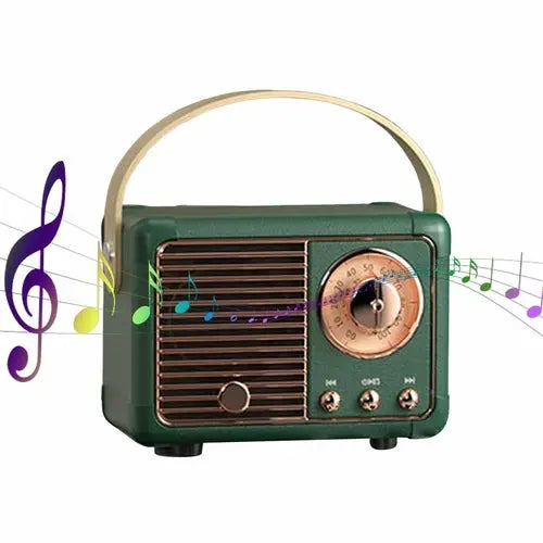 Bluetooth Compact Retro Speakers with Radio - Puck's