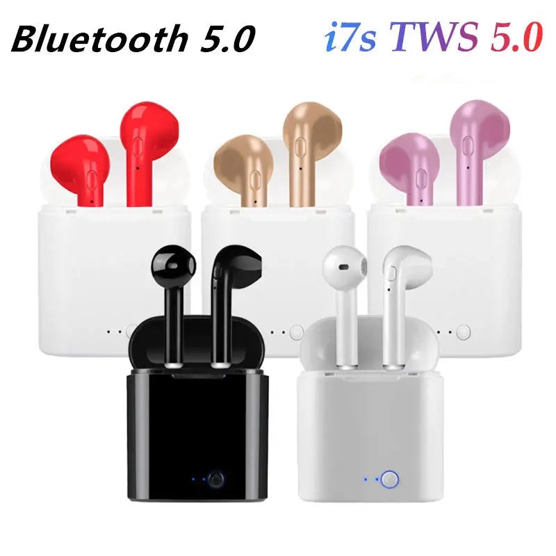 Bluetooth i7s-TWS Wireless-earbuds for Iphone Huawei Samsung - Puck's