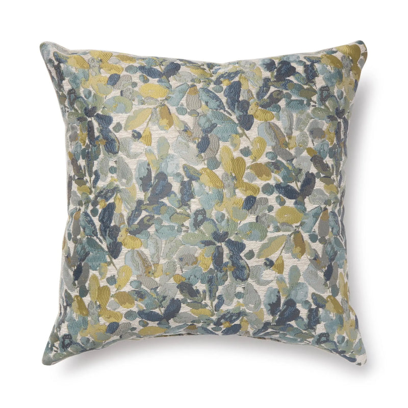 Botanical Decorative Square Pillow, 20" X 20", Blue - Puck's