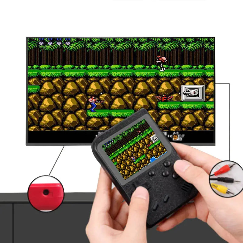 Built-In Retro Games Portable Game Console- USB Charging - Puck's
