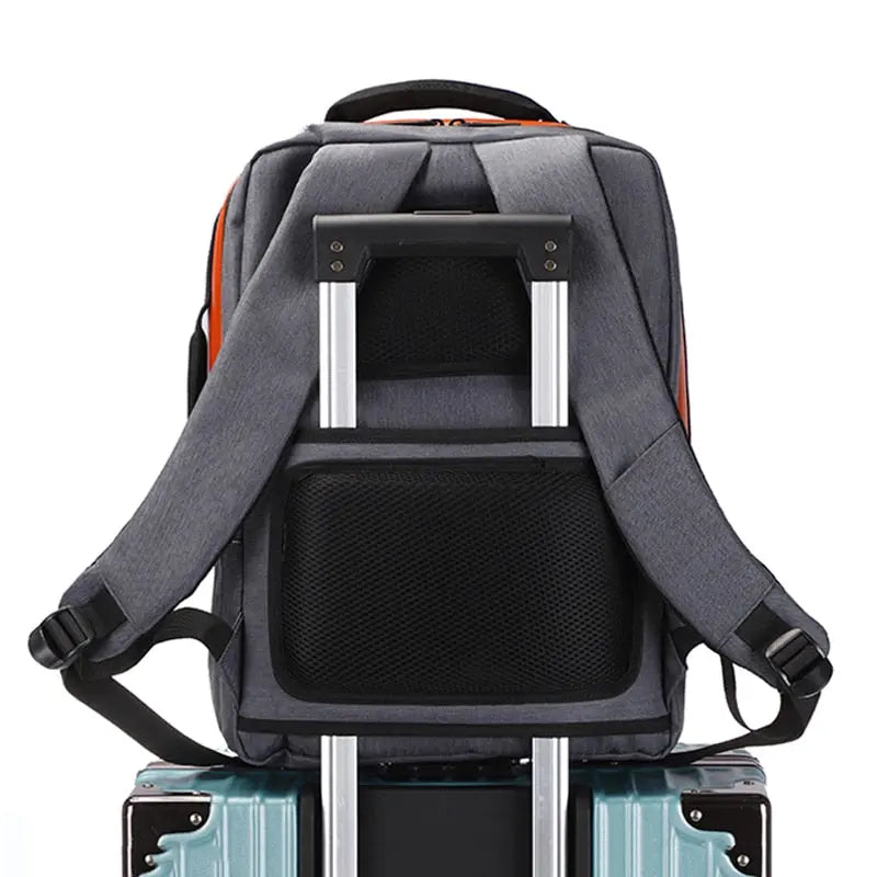 Business Backpack For Men Large Capacity USB Charging Bag Male - Puck's