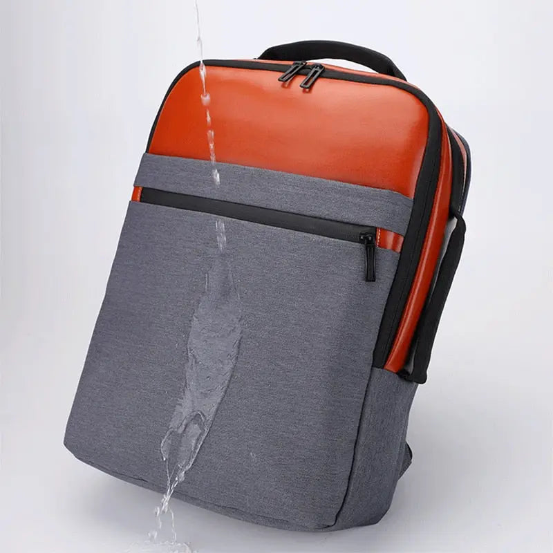Business Backpack For Men Large Capacity USB Charging Bag Male - Puck's