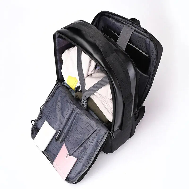 Business Backpack For Men Large Capacity USB Charging Bag Male - Puck's